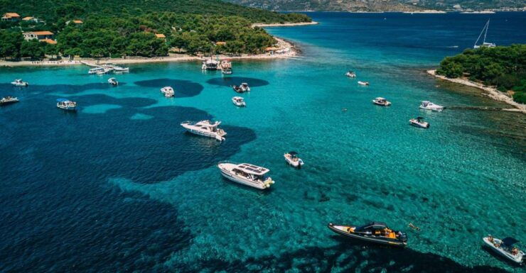 Split & Trogir: Private Blue Lagoon & Wine Tasting Boat Tour - Blue Lagoon Exploration