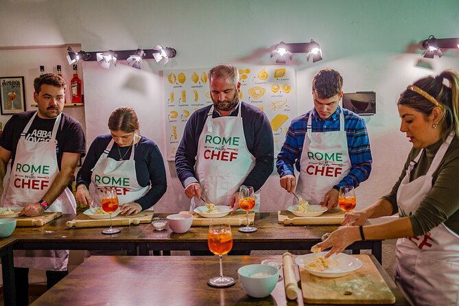 Spritz and Spaghetti: Small Group Tipsy Cooking Class - Pricing and Inclusions