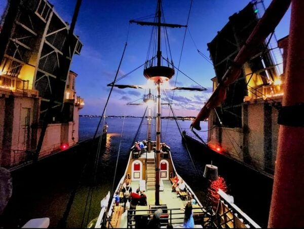 St. Augustine: Nights of Lights Pirate Ship Tour - Duration and Pricing