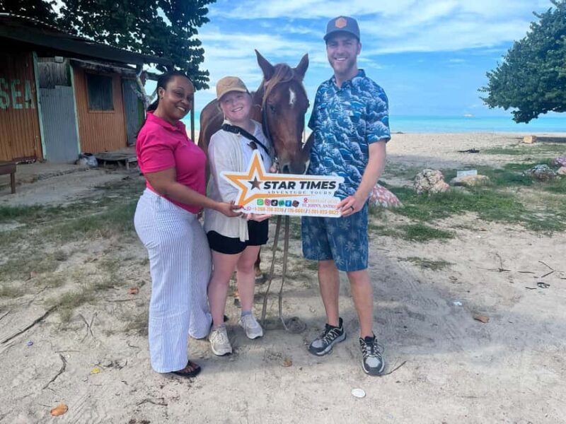 St. Johns: Horseback Riding Bareback Swim, &Fort James Beach - Discovering Antigua Through Horseback and Beaches