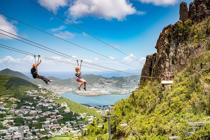 St Maarten Full Combo: Flying Dutchman, Zip Line & Schooner Ride - Thrill of the Sentry Hill Zip Line