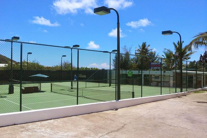 St Martin Daytime Tennis Court Rental - Tennis Court Features and Amenities