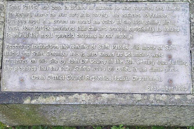 St Patricks Centre & Burial Site + Hillsborough Castle & Gardens - Additional Information