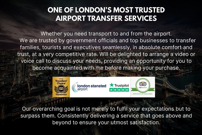 Stansted Airport - Private Transfer - Pickup & Return - Background