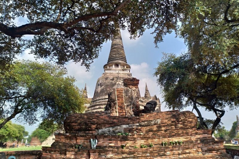 Start slowly in the morning! Half-day tour of the World Heritage Ayutthaya Ruins: Tour 5 major ruins (departing from Bangkok / with Japanese guide) (E5) - Wat Lokayasutharam and the outdoor reclining Buddha