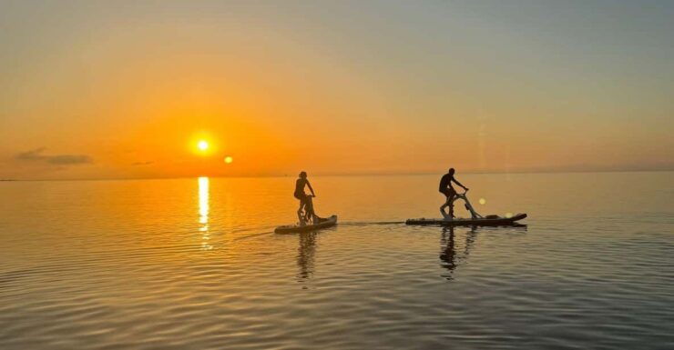 Stintino: Sunrise Excursion on a Water Bike in La Pelosa - Duration and Price