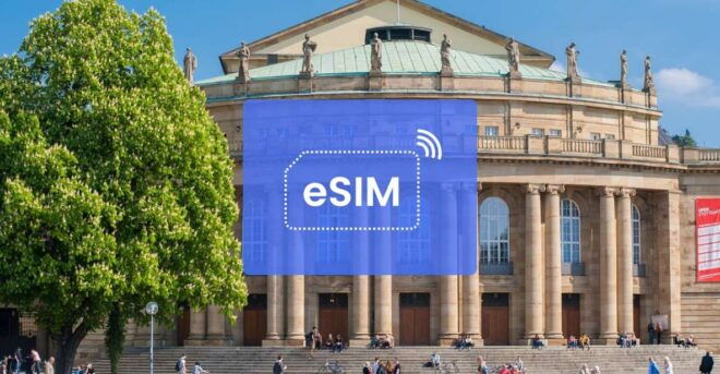 Stuttgart: Germany and Europe Esim Roaming Mobile Data Plan - Easy Installation With QR Code