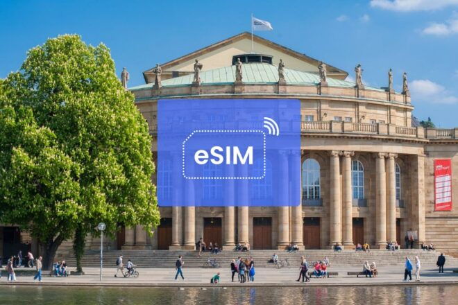 Stuttgart: Germany and Europe Esim Roaming Mobile Data Plan - Compatibility With Most Iphone Models