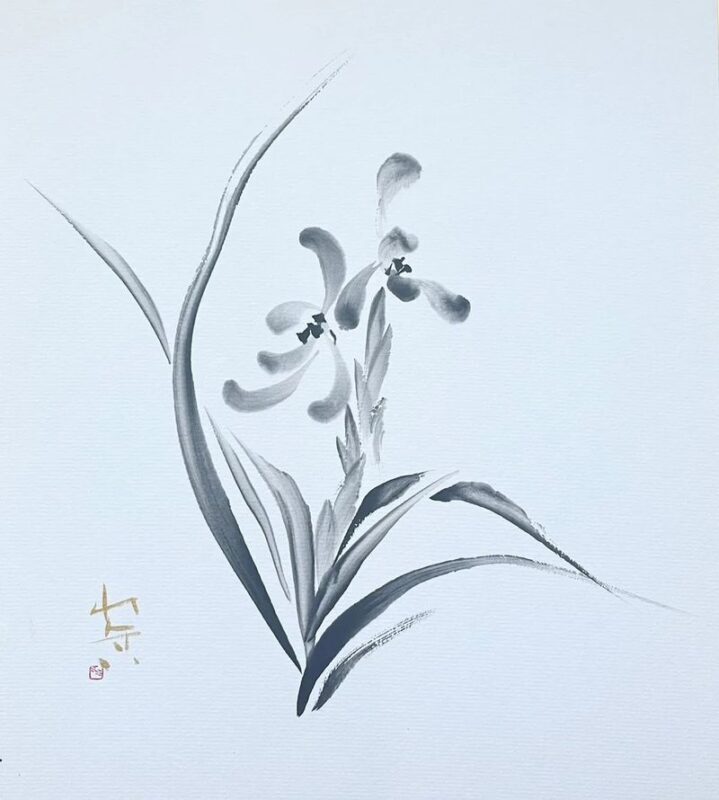 Sumi-e (Ink Painting) Experience in green tea shop, Tsukiji, Tokyo - Who will get the most from the class
