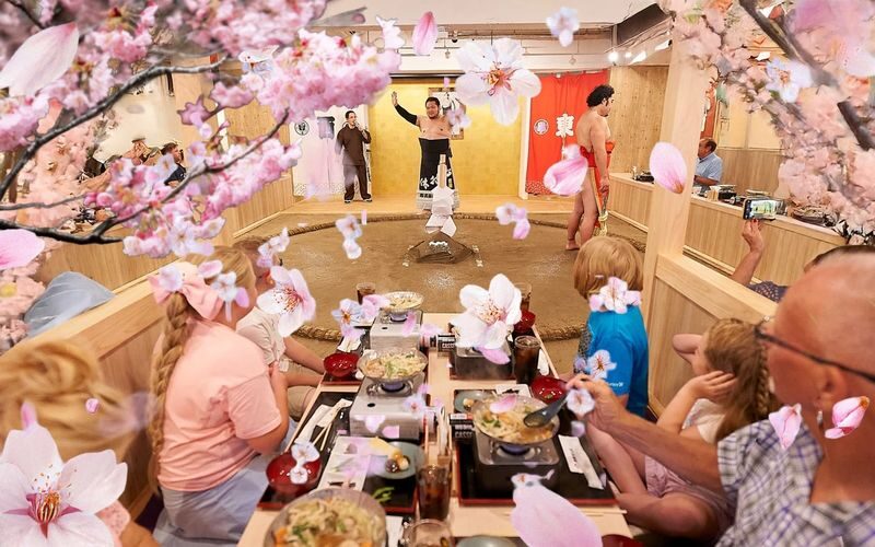 Sumo Show Experience with Hot Pot & Mochi-Pounding in Tokyo - At SUMOLAND, sumo is more than a match