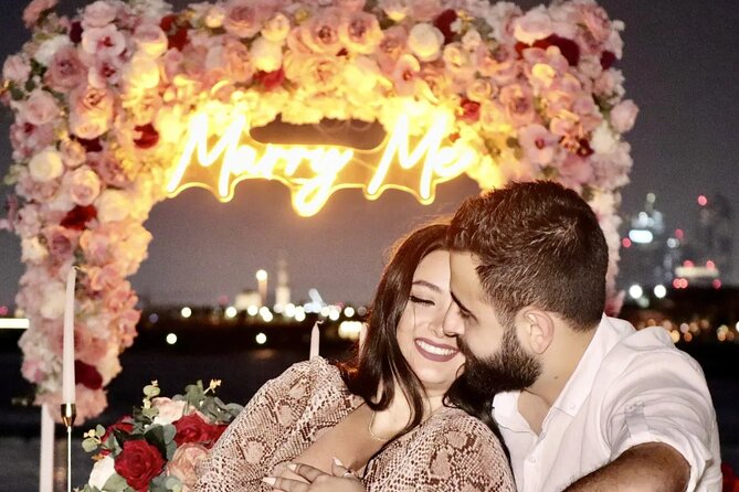 Sunrise Beach Proposal Burj Khalifa View - Best Time for a Sunrise Beach Proposal