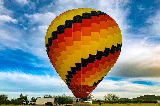 Sunrise Hot Air Balloon Ride in Phoenix With Breakfast - Departure and Balloon Inflation