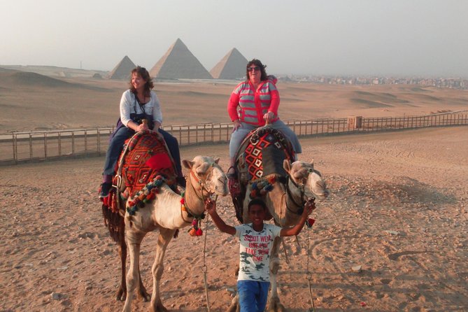 Sunrise or Sunset Camel Ride Around the Giza Pyramids Desert - Private Guided Camel Safari Adventure