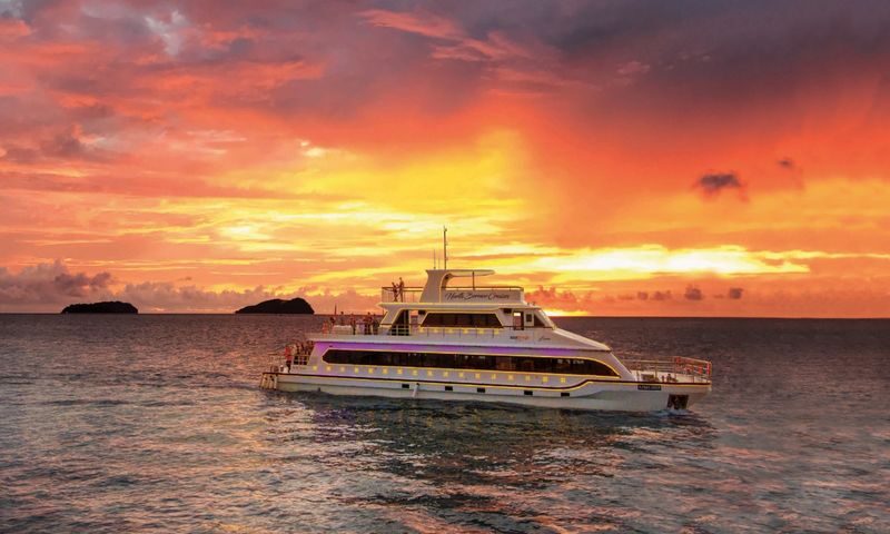 Sunset and City Night Dinner Cruise with Complimentary Drinks in Kota Kinabalu - At a glance