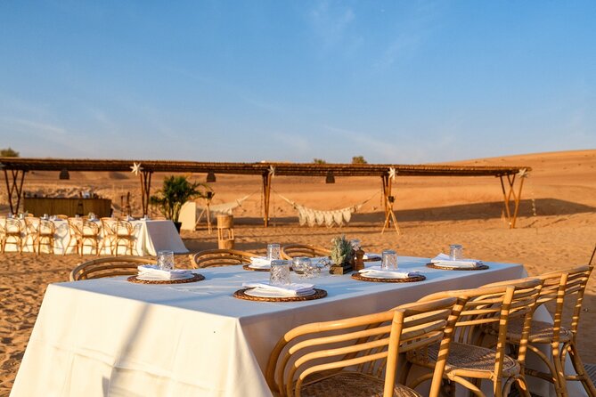 Sunset and Dinner Luxury Desert Experience With Transfers - Sunset Viewing and Photography Opportunities