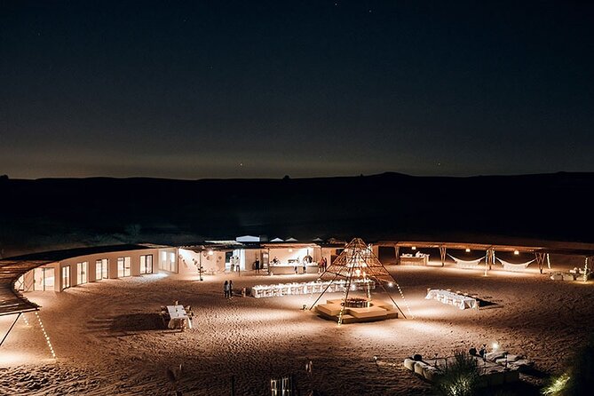 Sunset and Dinner Luxury Desert Experience With Transfers - Gourmet Dinner in a Luxurious Desert Setting