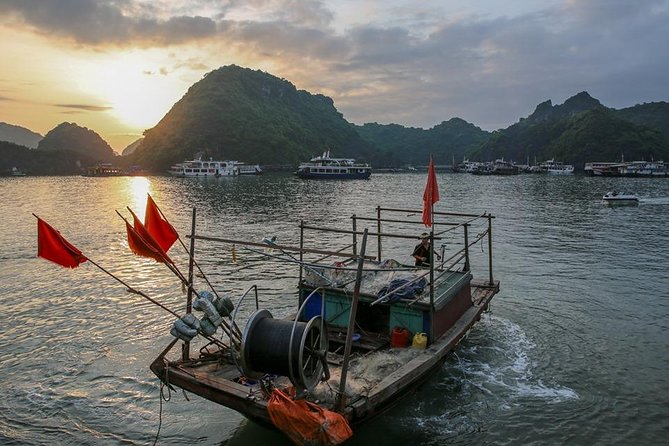Sunset and Evening With Glowing Plankton With Cat Ba Local Adventure - Swimming or Kayaking Among the Glowing Masses