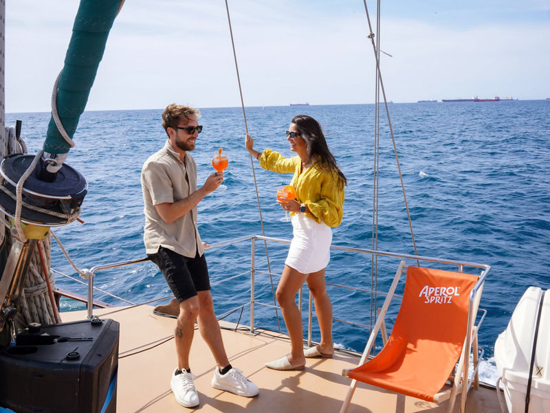 Sunset Catamaran Cruise in Barcelona with Live Music - Barcelona’s skyline from the water