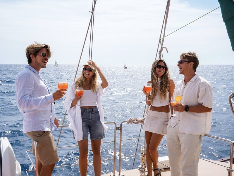 Sunset Catamaran Cruise in Barcelona with Live Music - What the sailing route is really like