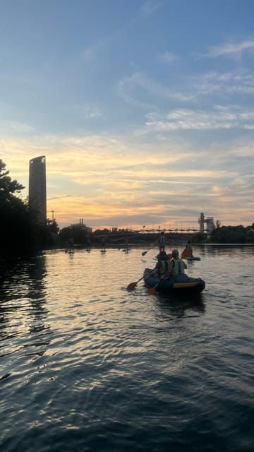 Sunset Kayaking - Witnessing Sevilles Illuminated Landmarks