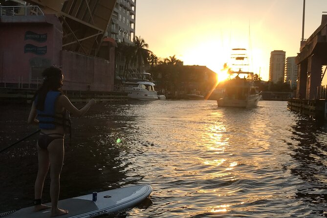Sunset on Paddleboard Experience in Las Olas Fort Lauderdale - Multiple Ways to Enjoy the Sunset