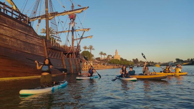 Sunset PaddleSurf Tour: Seville, Triana, La Cartuja - Educational Component