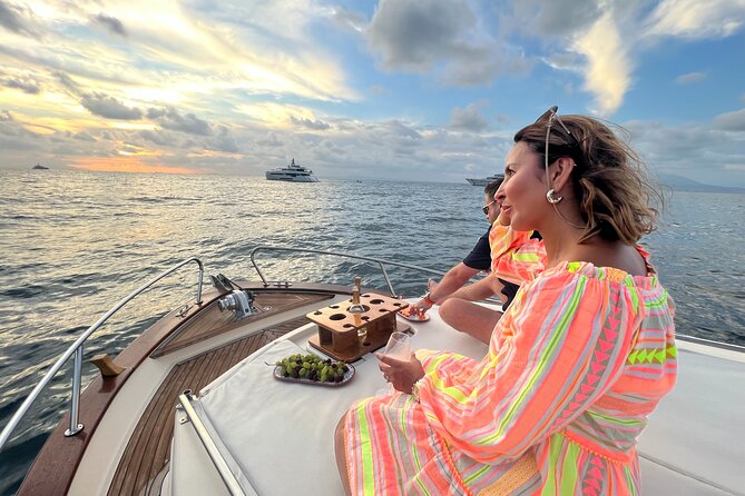 Sunset Private Boat Excursion With Aperitif From Sorrento - Overview of Sunset Private Boat Excursion