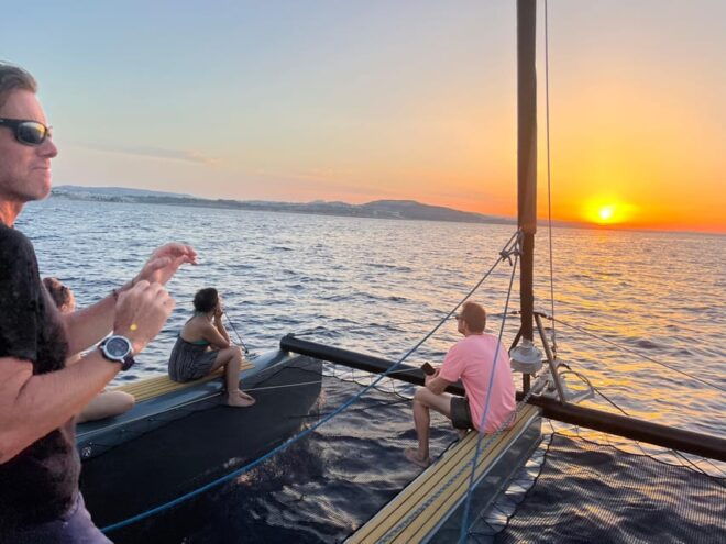Sunset Sailing Yoga Experience - Refreshments and Swim