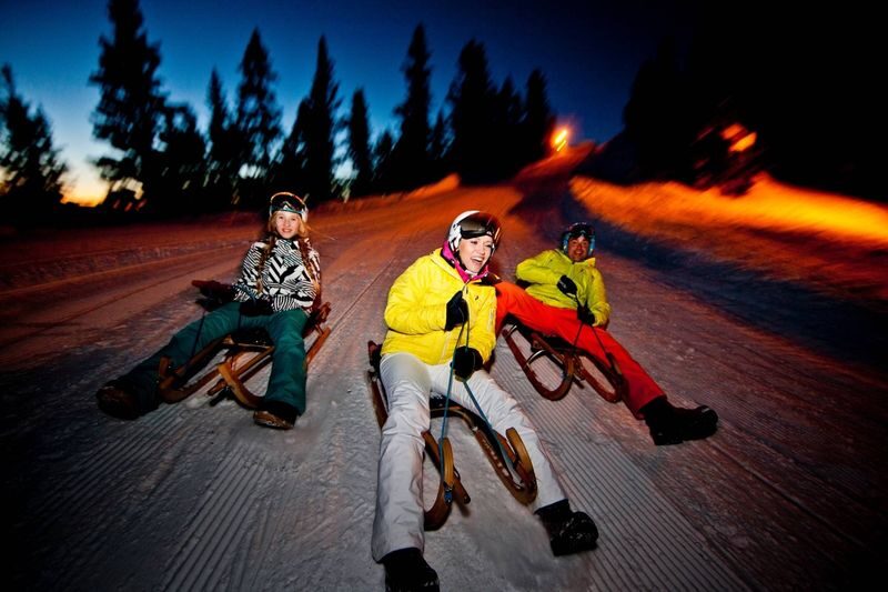 Sunset Sledding with Fondue - From Wilderswil to the Sulwald starting point