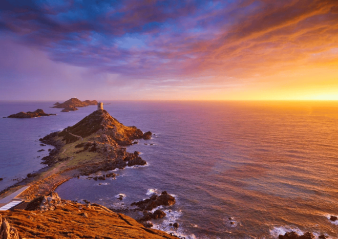 Sunset to Corsican Song - Scenic Views and Locations
