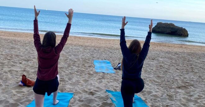 Sunset Yoga at Portimaos Beautiful Beach by El Sol Lifestyle - Experience Highlights