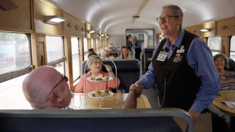 Sunshine Coast:Silver Bullet High Tea at Mary Valley Rattler - The Scenic Journey to Dagun Station