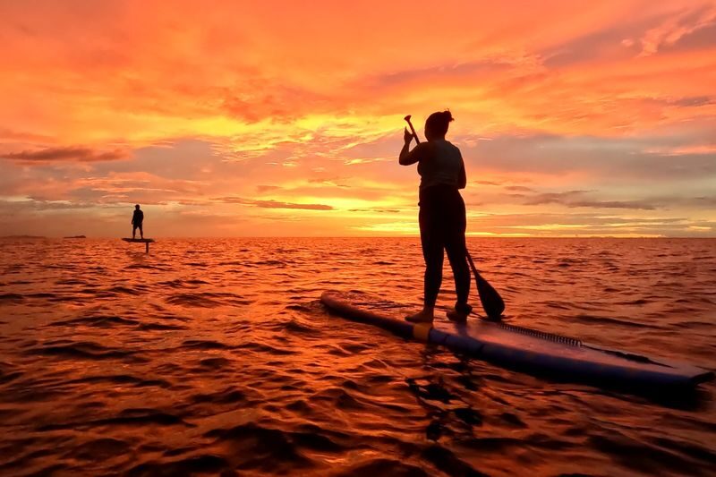 SUP Guided Morning or Sunset Experience in Sabah - A guided paddle, not a board rental