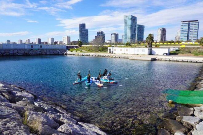 SUP Yoga in Barcelona - Class Inclusions