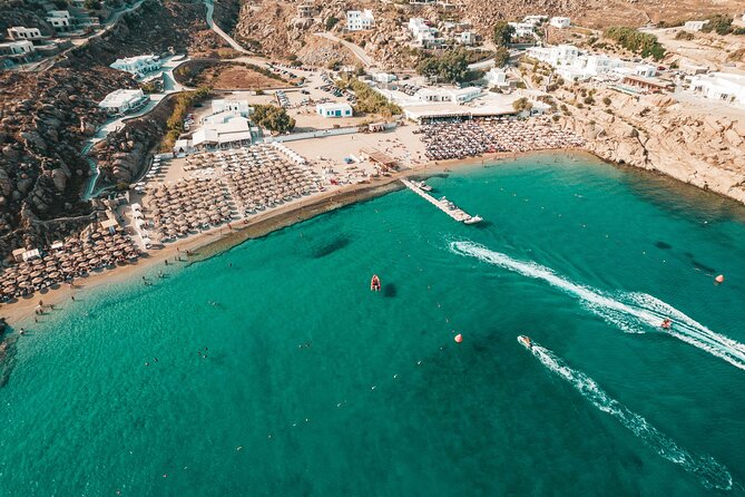 Super Paradise Beach Mykonos Seaside Sunbed (2nd Row) - Overview and Inclusions