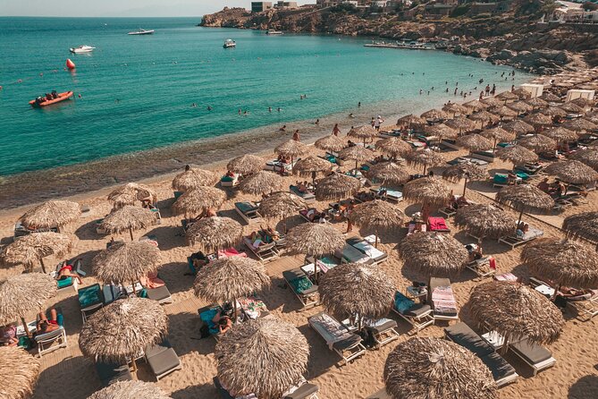Super Paradise Beach Mykonos Seaside Sunbed (5th Row and Back) - Accessibility and Transportation