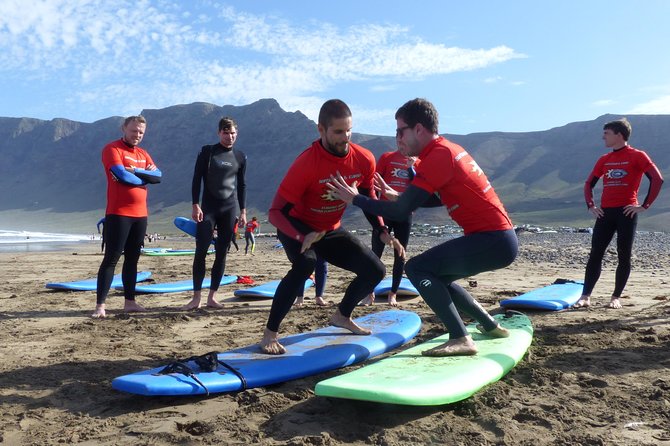 Surf Class in Famara 9:15-12:00 or 11:45-14:30 (2h Class) - The Sum Up