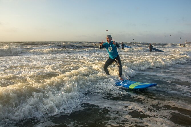 Surfing at The Shore in The Hague - Certified Surf School Instructor