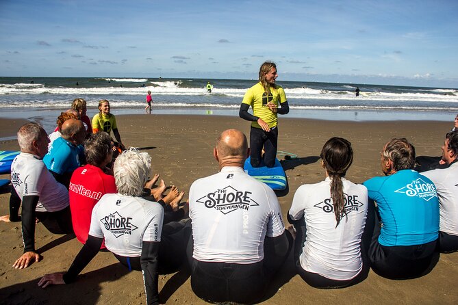 Surfing at The Shore in The Hague - Inclusive Surfboard and Wetsuit
