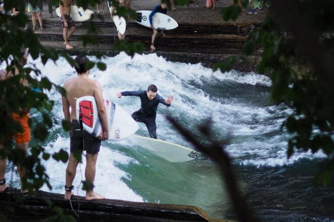 Surfing on Munich All Year Even Winter: Englischer Garten - Reserve Now & Pay Later