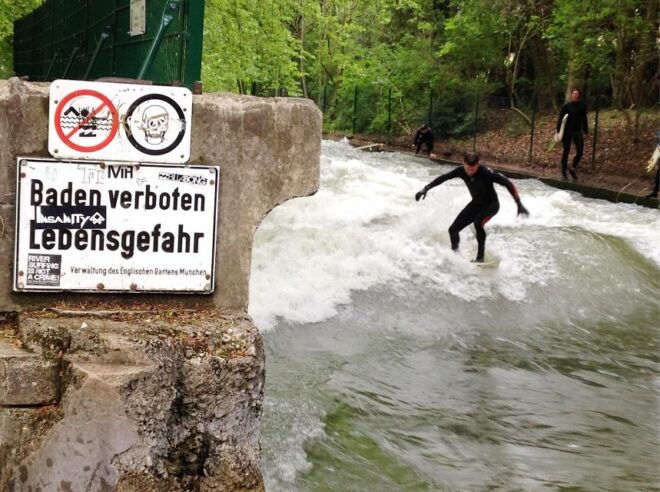 Surfing on Munich All Year Even Winter: Englischer Garten - Common Questions