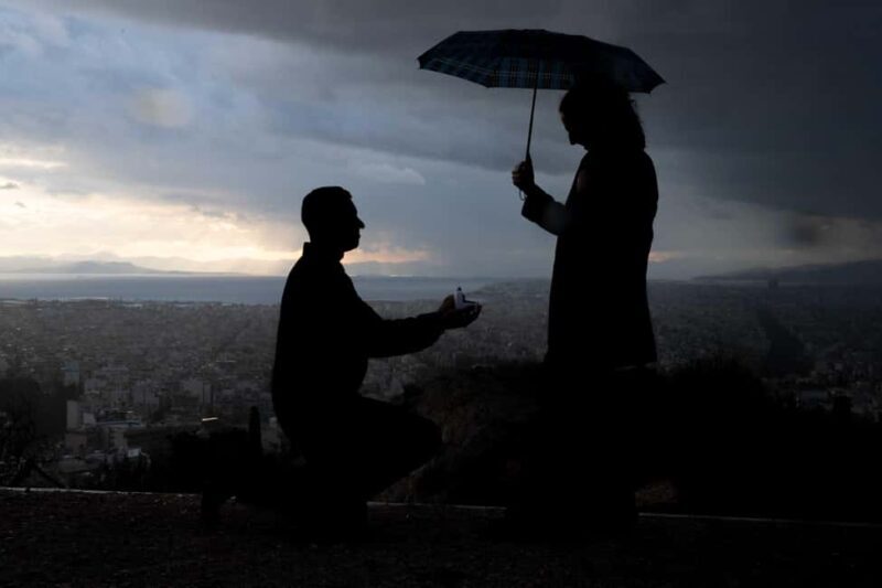 Surprise Proposal Photoshoot in Athens - Experiencing the Proposal Photoshoot in Athens