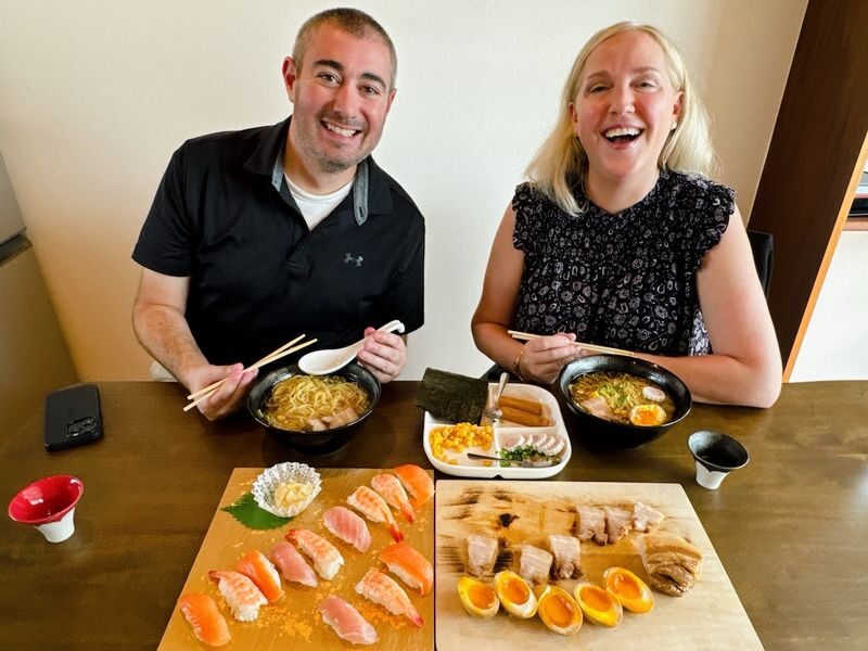 Sushi and Ramen Cooking Class with Sake Pairing Set in Tokyo - Sake with the meal, not as an afterthought