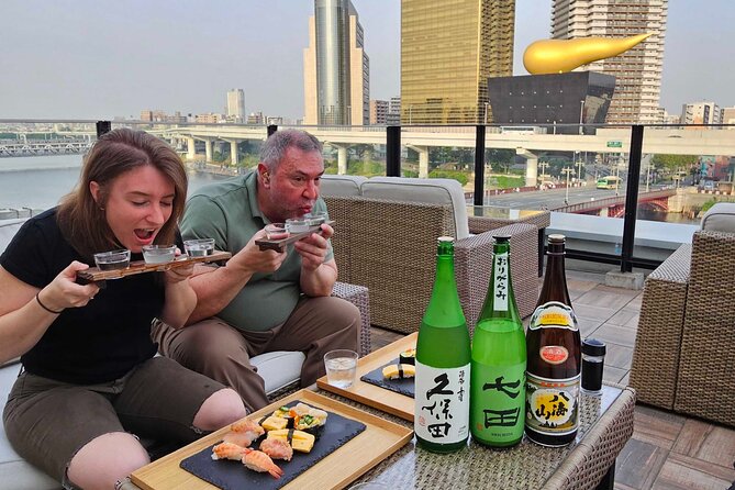 Sushi Nigiri Experience Japanese Sake Drinking Set in Tokyo - Nigiri Sushi Experience