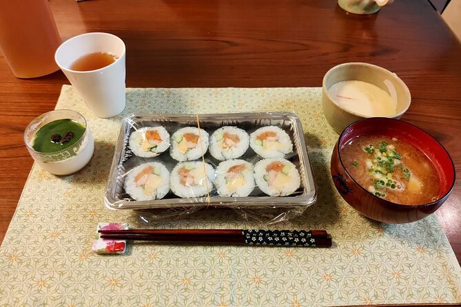 Sushi Roll and Side Dish Cooking Experience in Tokyo - Sushi Roll Preparation