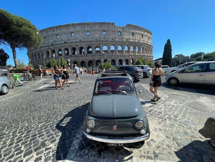 Sweet Life in a Fiat 500: Rome and Aperitif at the Colosseum - Iconic Landmarks and Hidden Gems