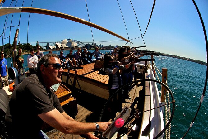 Sydney Harbour Tall Ship Laser Clay Shooting With Mast Climb - Meeting and Pickup