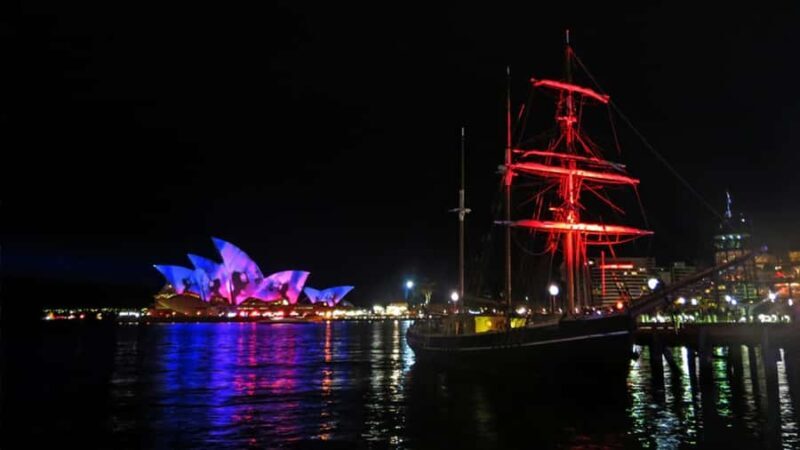 Sydney Harbour: Tall Ship Vivid Dinner Cruise - An Authentic Tall Ship Experience on Sydney Harbour