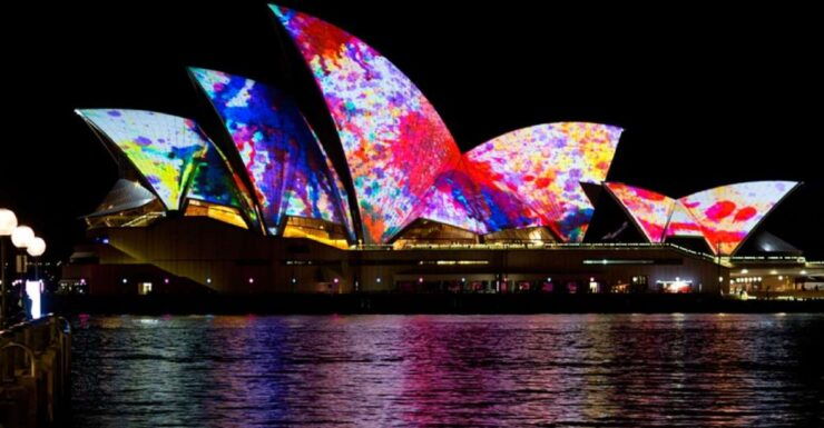 Sydney Harbour: Tall Ship Vivid Dinner Cruise - Experience Highlights