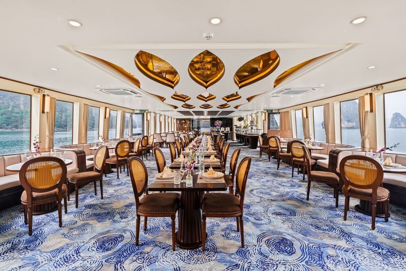 Symphony Day Cruise: Ha Long Bay, Sung Sot, Ti Top - Lunch onboard, then a smaller-scale view at Luon Cave